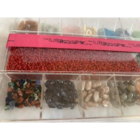 The Ultimate Bead Box for Jewelry Making Stone Glass Shells Set - Picture 2 of 5